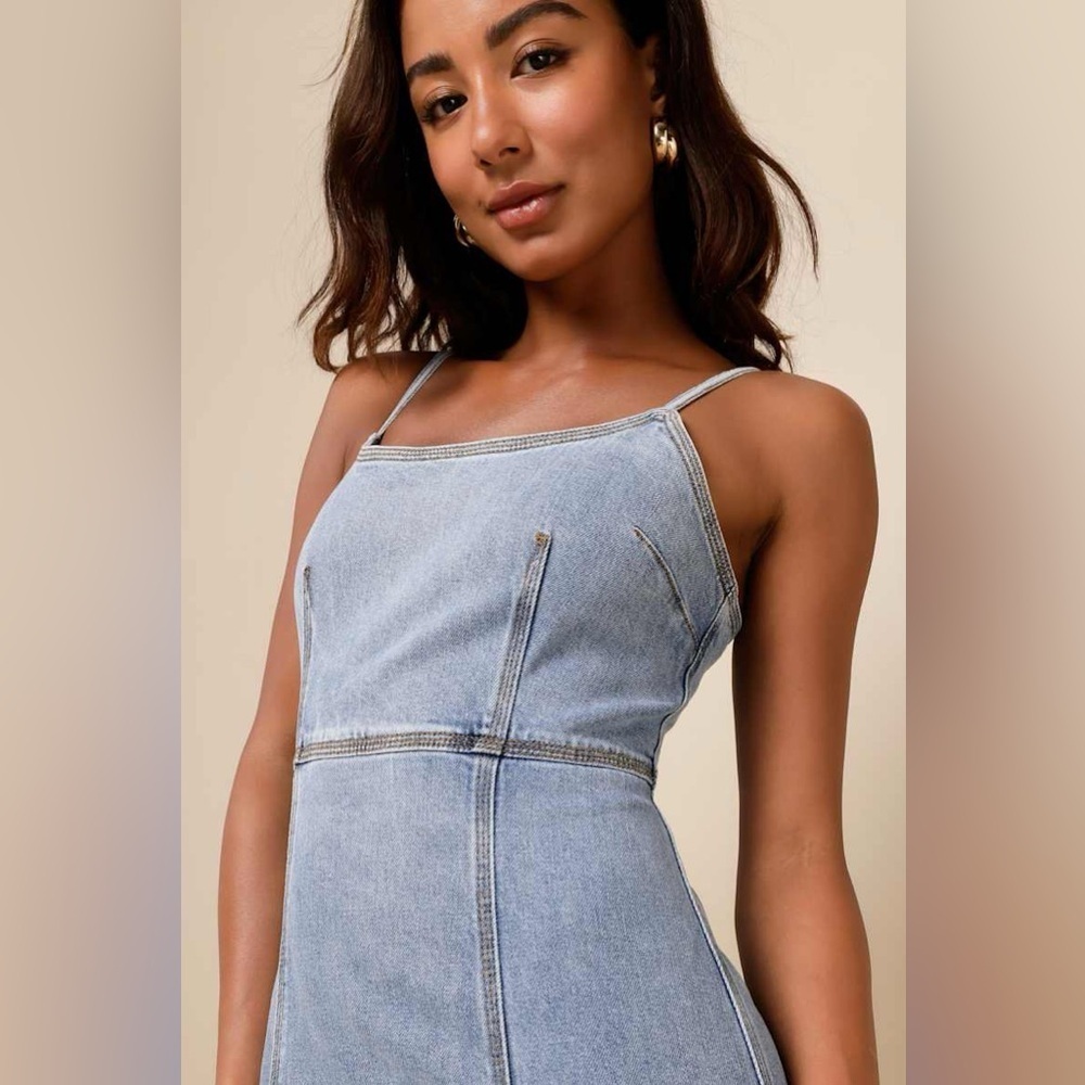 GISELLE denim dress / Steve Madden (2) - Picture 4 of 10